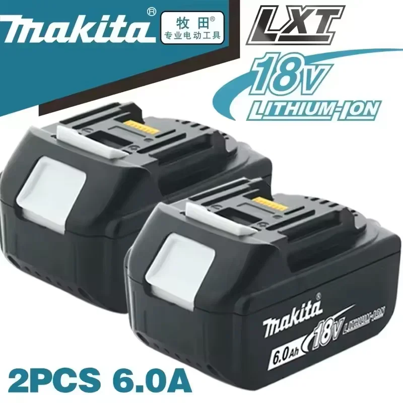 

Original Makita 18V 6A Rechargeable Power Tools Battery 18V makita with LED Li-ion Replacement LXT BL1860B BL1860 BL1850 Charger