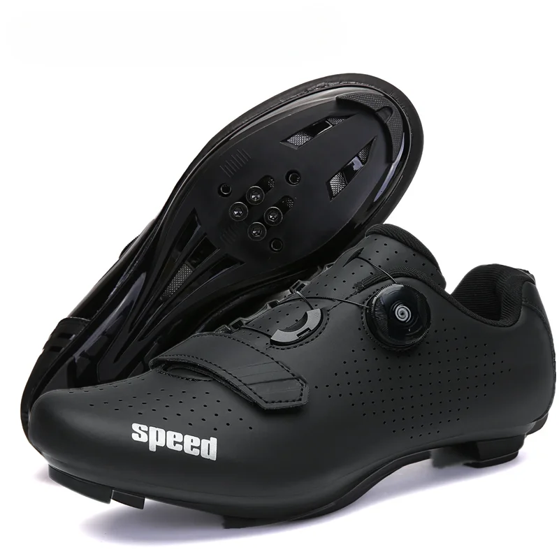 Zapatos de ciclismo Unisex para hombre y mujer, zapatillas de carreras con autosujeción, tacos Spd, calzado de ciclismo de carretera