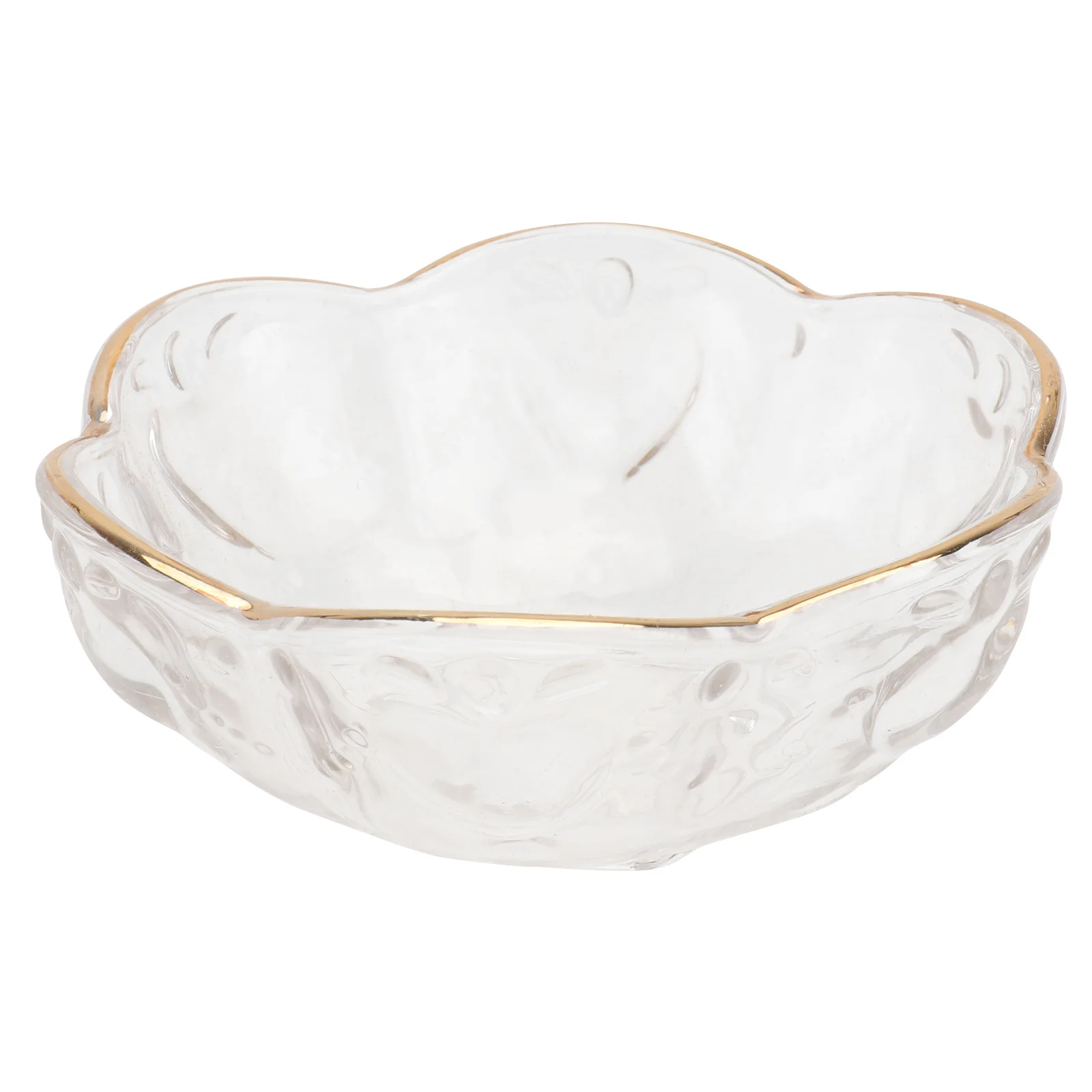 

1Pcs Clear Glass Salad Bowl Exquisite Design Multi-Function Decorative Food Storage Container for Parties Celebrations Hotels