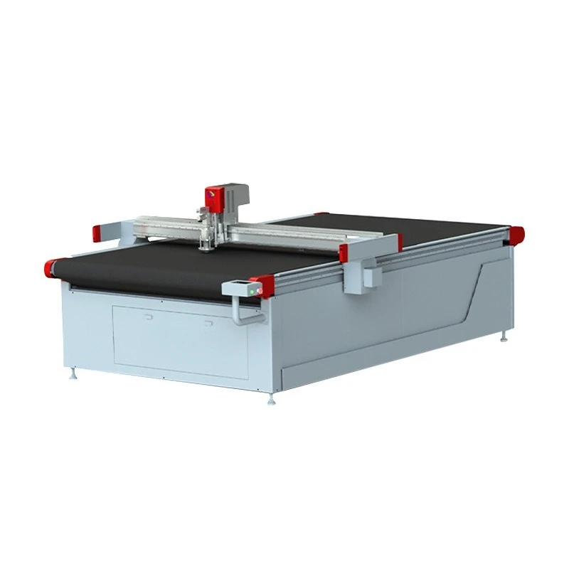 PU leather PVC leather advertising packaging can identify defects vibration knife cutting machine