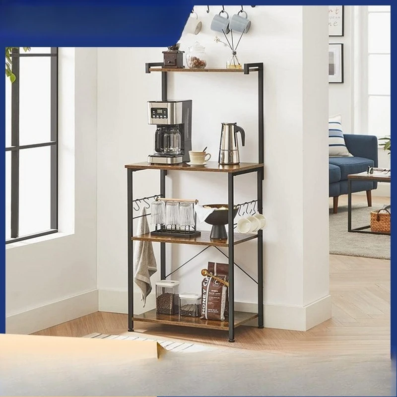 Kitchen Floor Rack Simple Home Storage Microwave Oven Pot Finishing Storage Bracket