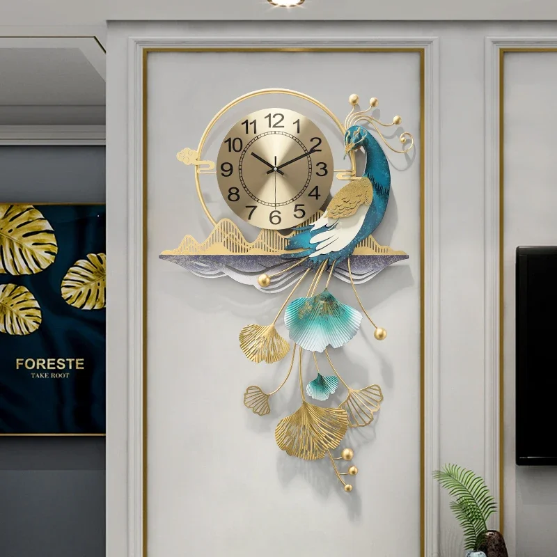 

Modern Creative Wall Clock Gold Unusual Living Room Stylish Design Metal Silent Wall Clock Luxury Orologio Da Parete Home Decor