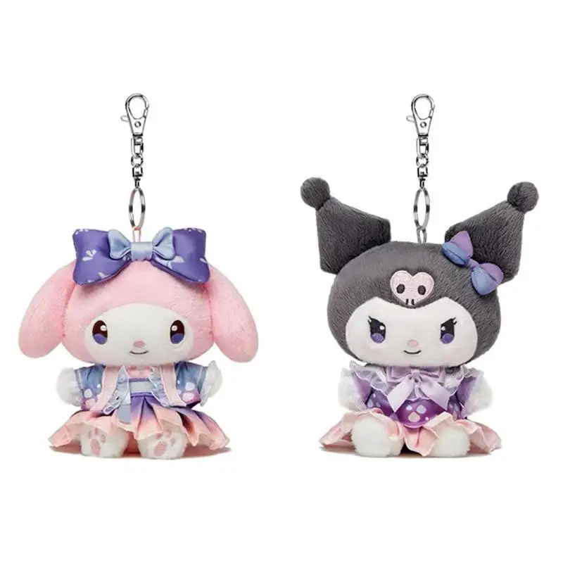 

14 см милый мультфильм Kawaii Sanrio Золотая рыбка серии Kuromi My Melody плюшевая кукла брелок сумка кулон игрушка в подарок