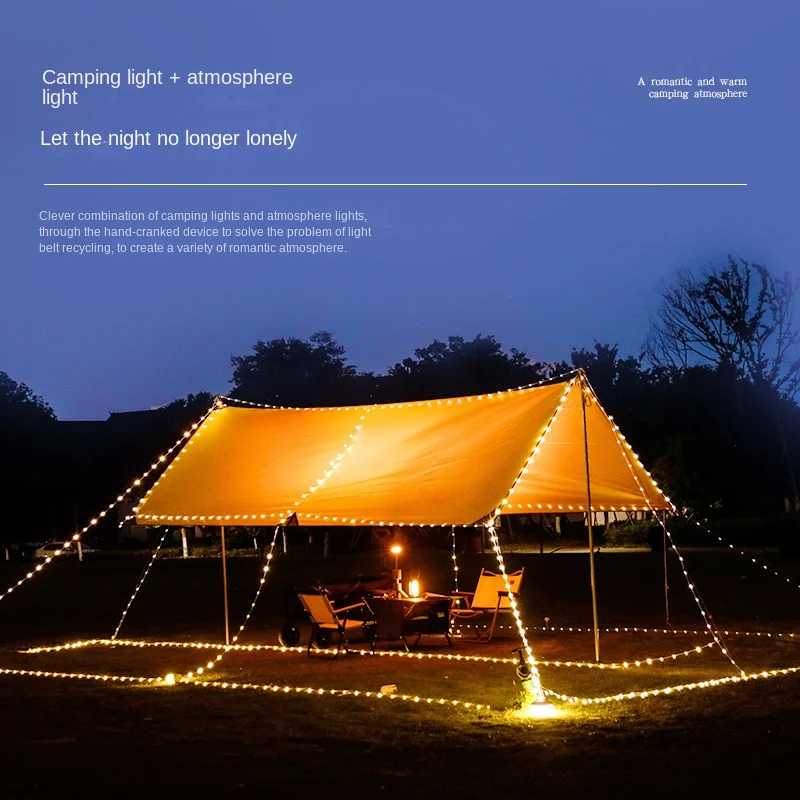 Outdoor Galaxy Camping Tape Light Camping Ambient Light Waterproof Portable Storage String Light Camp Lighting Tent Light