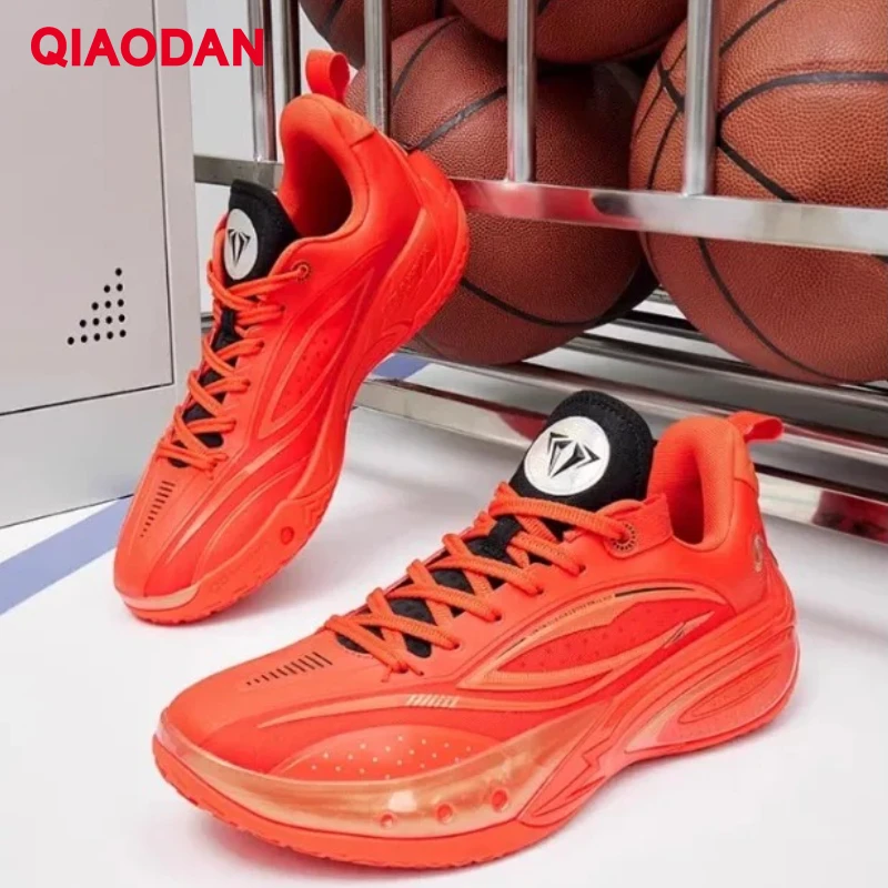 

QIAODAN DuYe PRO Men's 2025 Combat Durable Sneakers Low-top Support Anti-slip Sports Professional Basketball Shoes QXA013251101