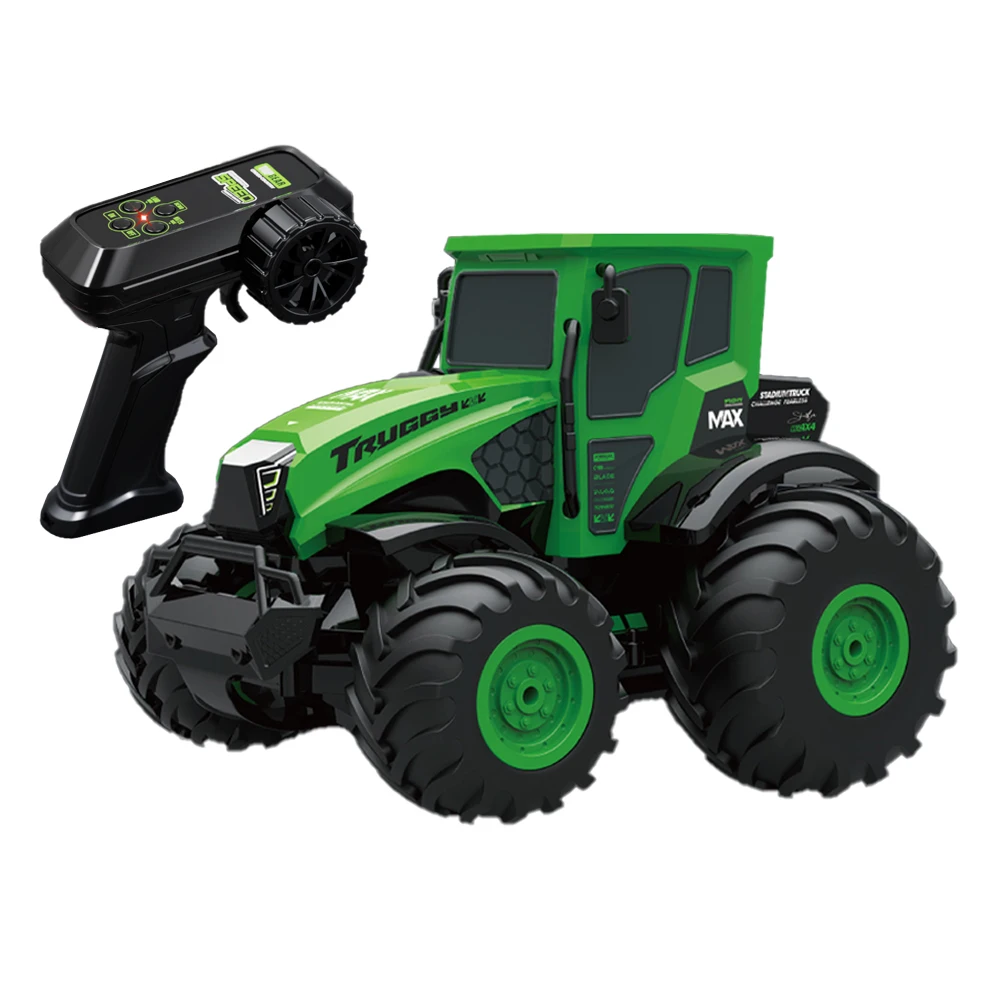 

1:14 Full Scale Farmer Amphibious Vehicle 2.4G Remote Control RC All-terrain 4WD Off-road Tractors Models Toys for Children 1551