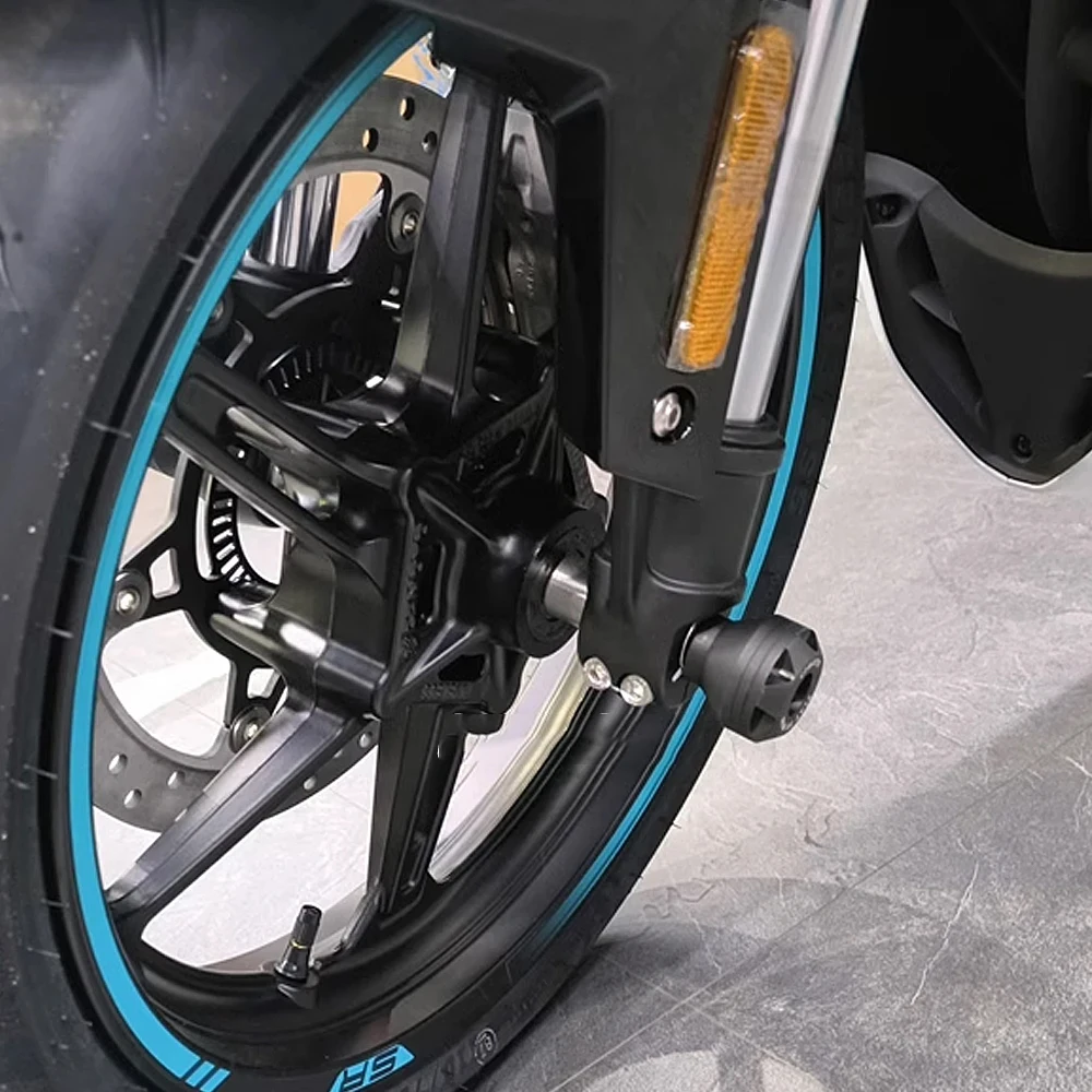 450sr roda garfo slider para cfmoto 450sr 450 sr 450nk 450ss acessórios dianteiro eixo da roda traseira garfo acidente slider protetor de roda