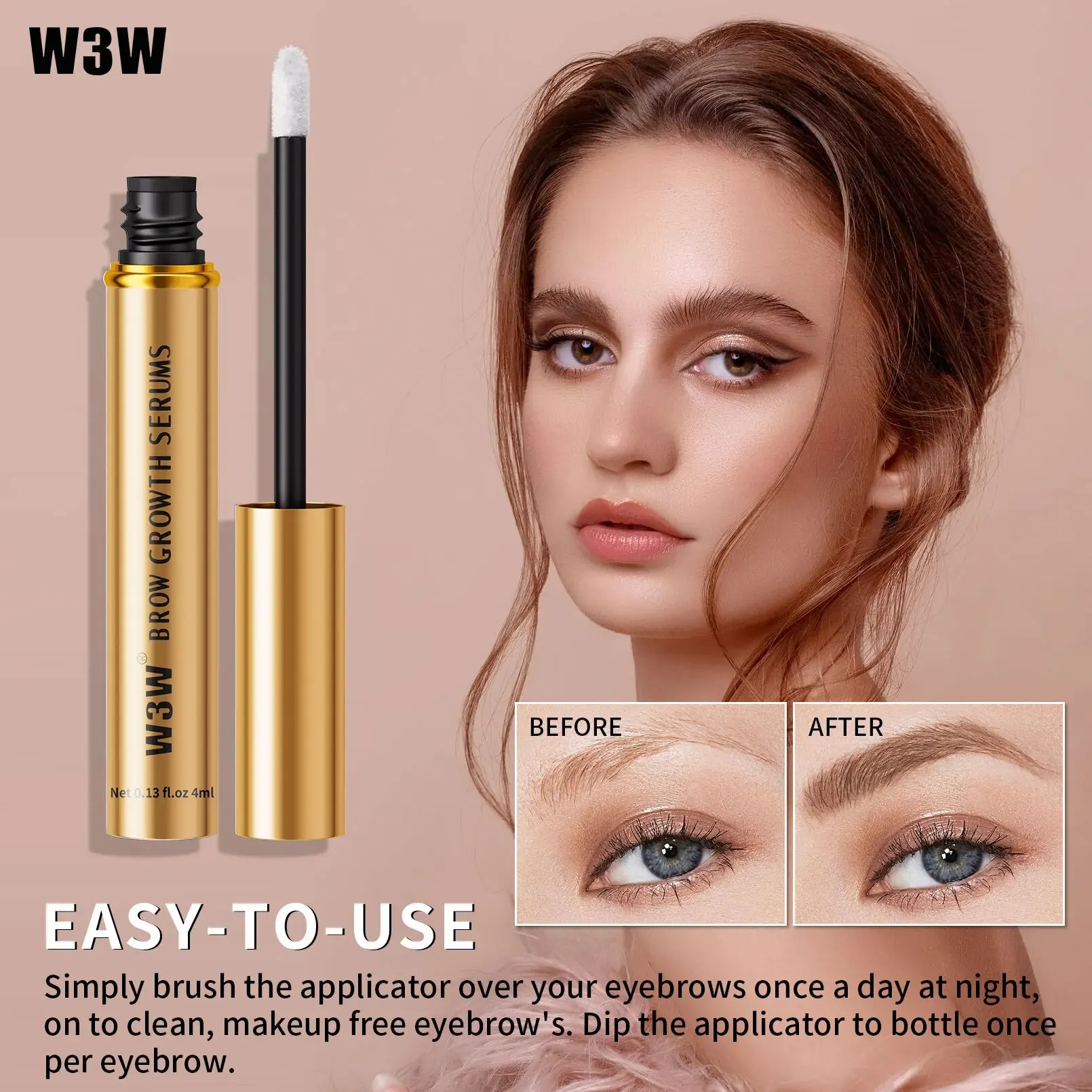 Eyebrow Growth Serum Nourishes Eyebrow Hair Follicles Improves Facial Appearance Nutrient Extension Strengthens Lengthening New