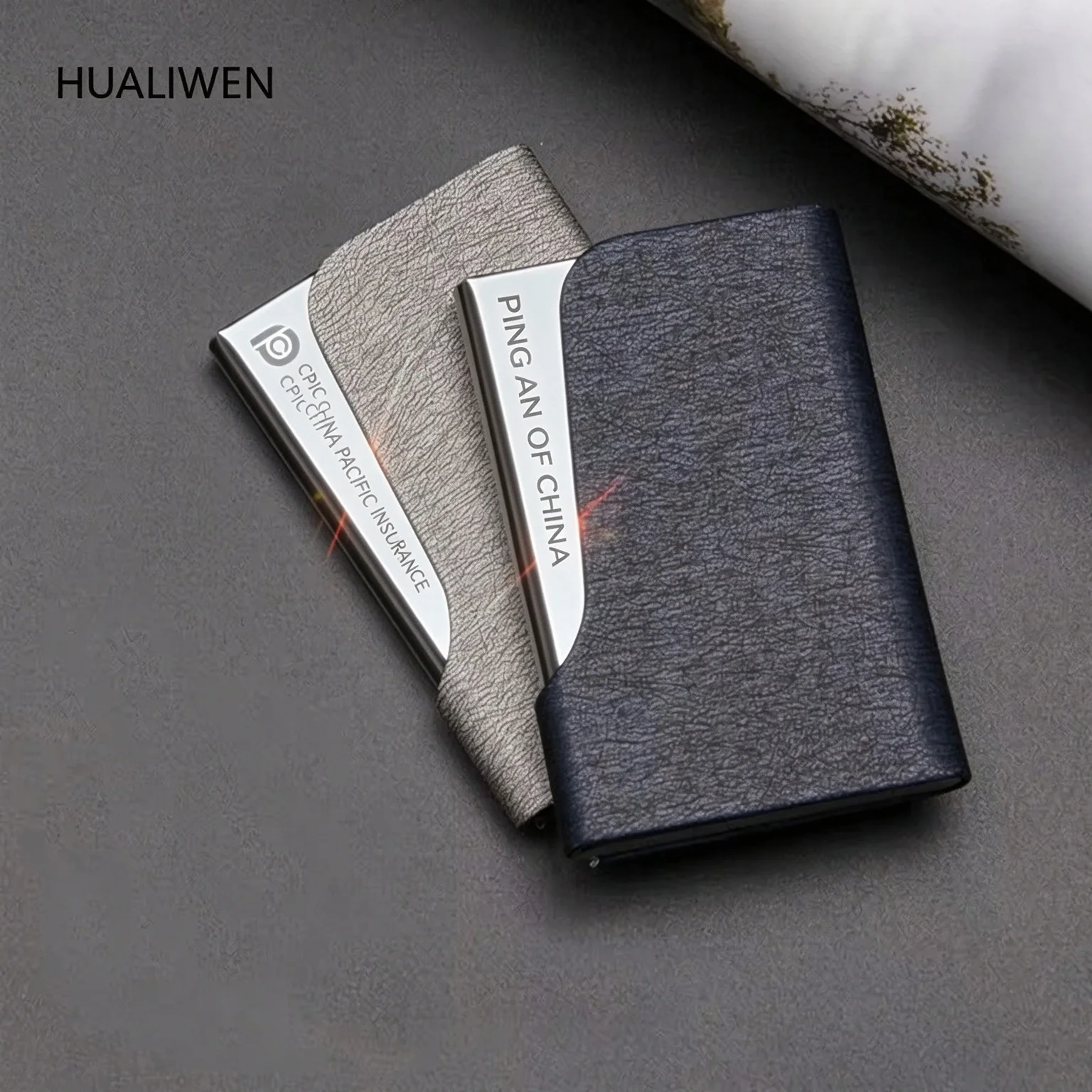 Manufacturer Wholesale Stainless Steel Business Card Box Aluminum Alloy Creative Holder