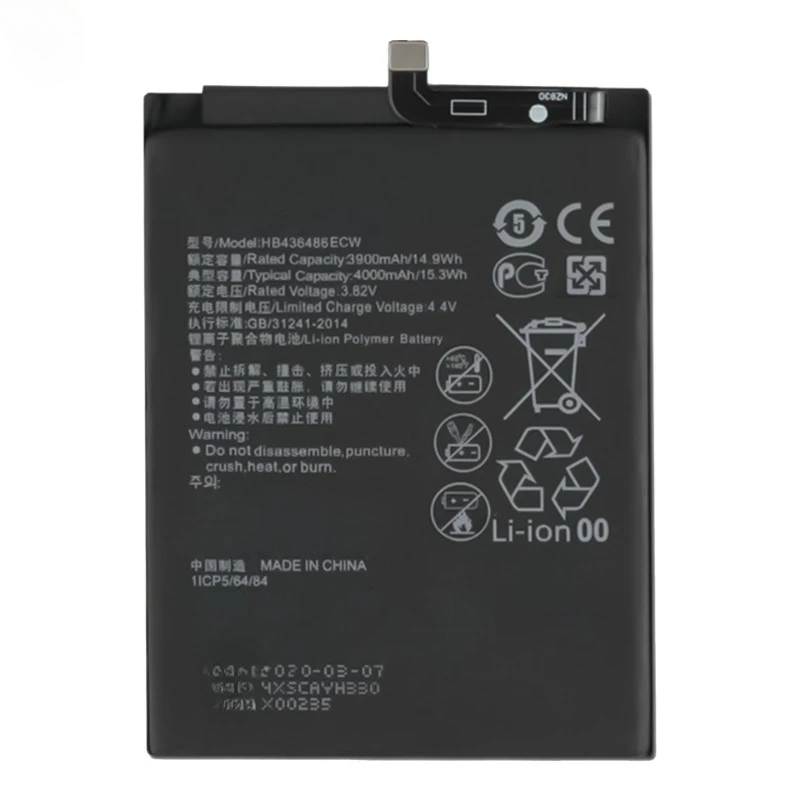 New Mobile Phone Battery 3.82V 3900mAh for Huawei Mate 10/Mate 10 Pro/Mate 20/P20 Pro/Honor 20 Pro/Mate X/ Batteries