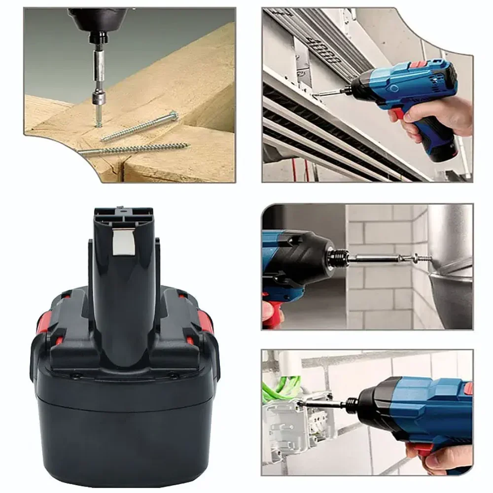 

18V 9.8Ah Ni-MH Rechargeable Replacement Battery Compatible with Bosch Power Tools BAT025 BAT026 BAT160 PSR180 VE-2 GSR18