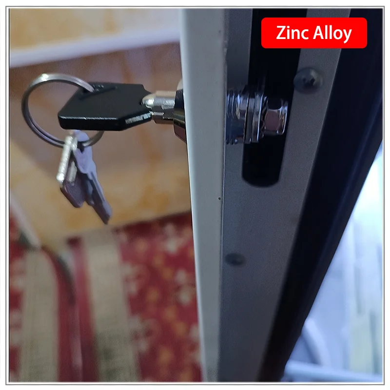 2pcs Zinc Alloy Button Door Lock for Industrial Electrical Automation Mechanical Equipment Distribution Box Anti-Theft Embedded