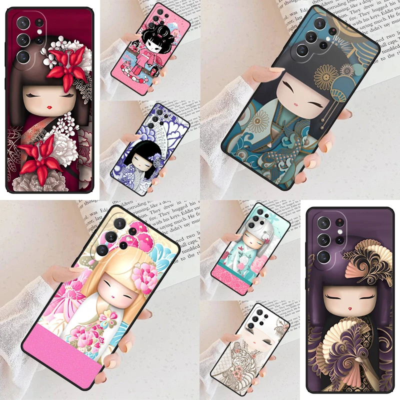 

Japanese Keiko Kokeshi Doll Phone Case For Samsung Galaxy S24 S25 S23 S22 S21 Note 10 20 Pro S20 Plus FE Ultra lite Cover