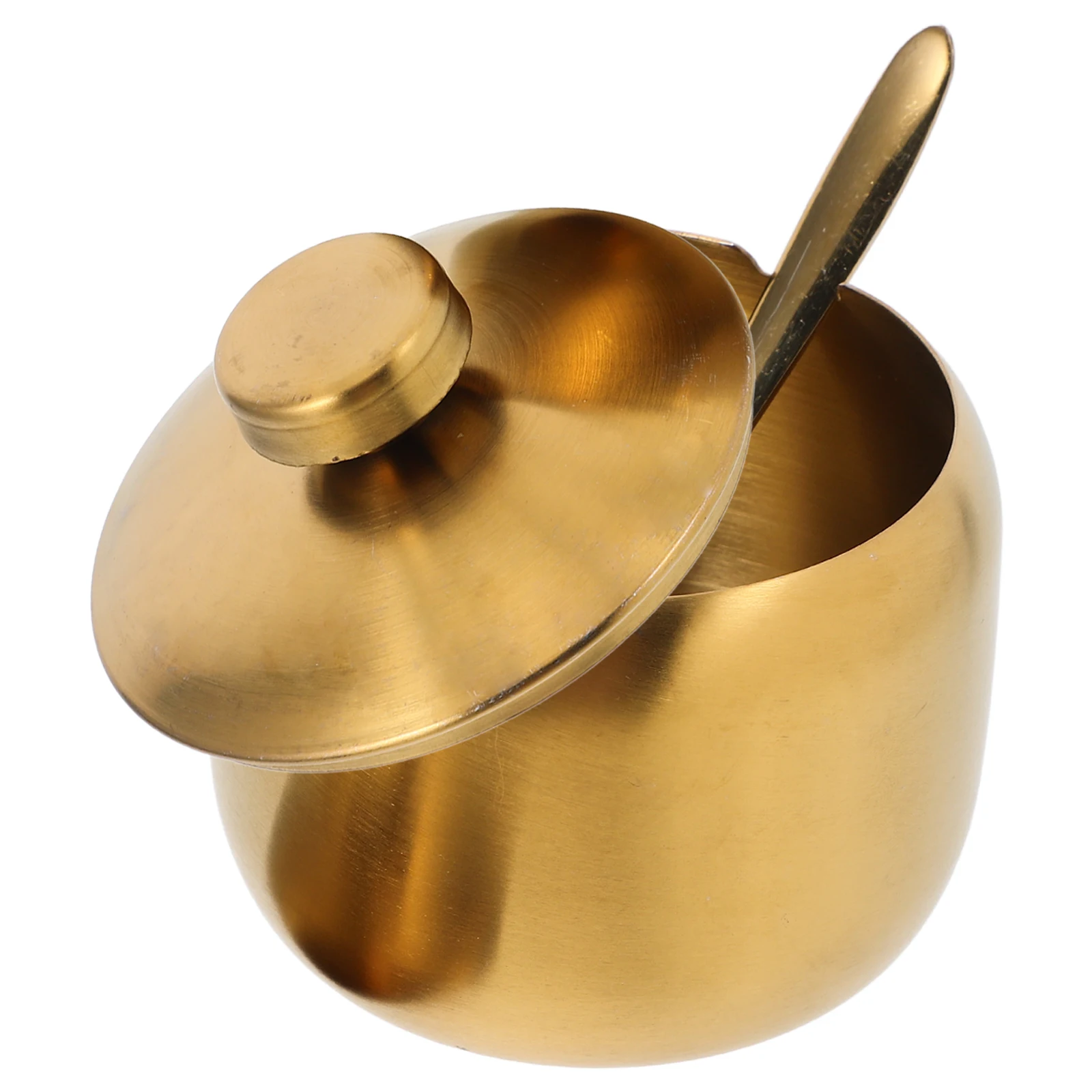 

Stainless Steel Seasoning Jar Oil Salt Container Spoon Spice Shaker Lid Kitchen Storage Solution