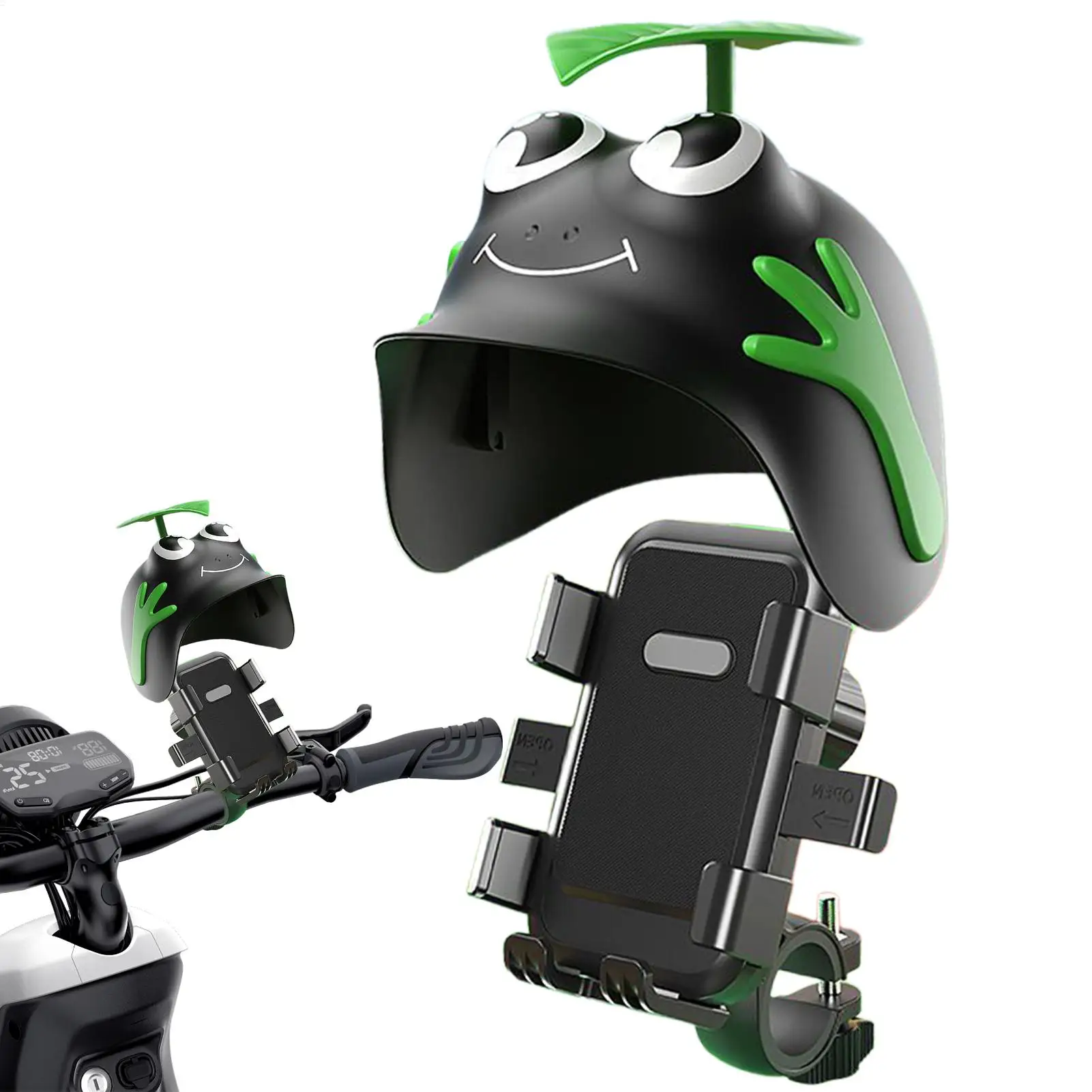 

Motorcycle Phone Mount Universal Anti-Vibration Waterproof Holder for Most Smartphones, Compatible with Helmet & Bike, Cycling
