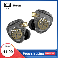 KZ Merga 2DD Dynamic Drivers in Ear Earphones Quad-Driver Sound Output High-Resolution Tuning HIFI Music Headset Wired Earbuds