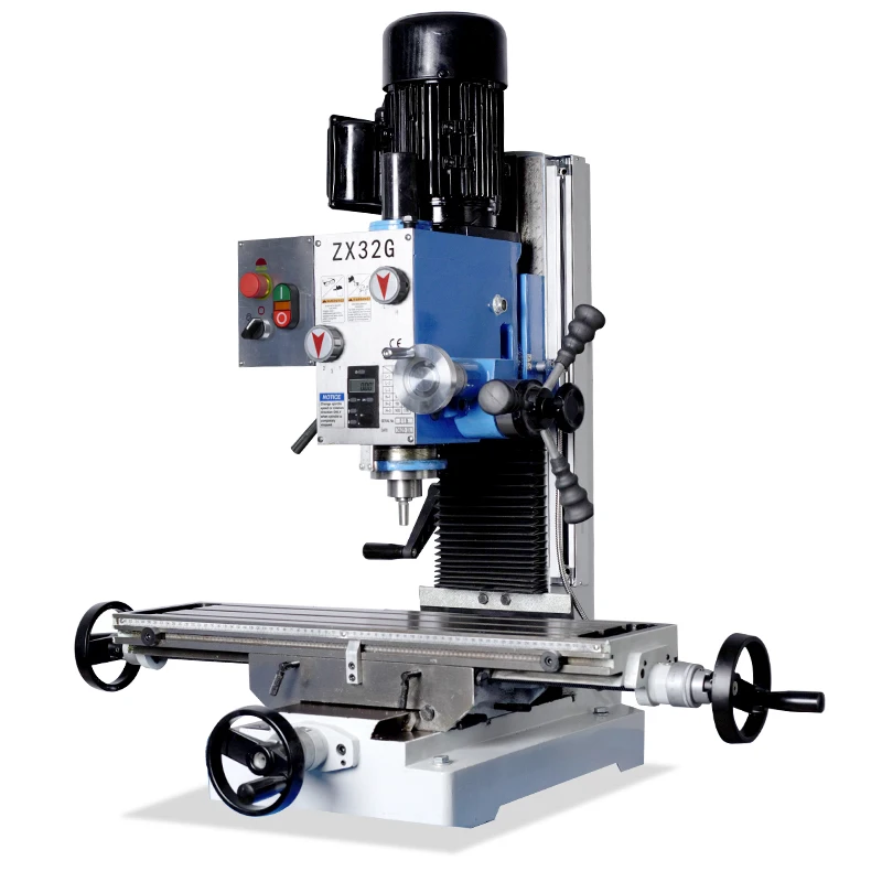 ZX32G Benchtop Drilling and Milling Machine, Metal Processing Drilling Machine Pure Copper Motor High Precision Thread - Image 2