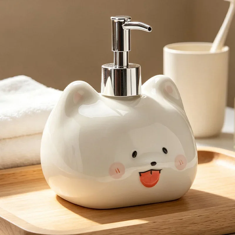 650ml soap dispenser hand lotion bottle Toilet shower gel press bottle Ceramic lotion shampoo separate bathroom accessories