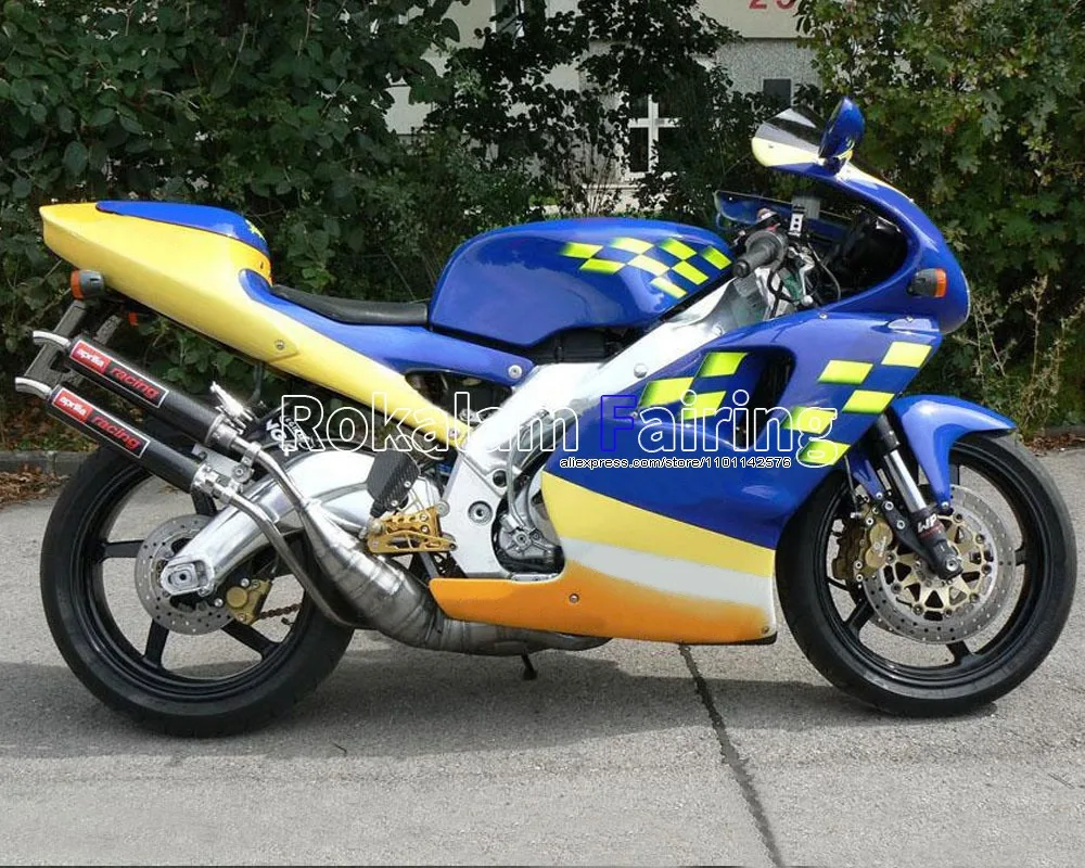 Yellow Blue Body Kit For Aprilia RS250 1995 1996 1997 RS 250 95 96 97 Aftermarket ABS Bodywork Motorcycle Fairing