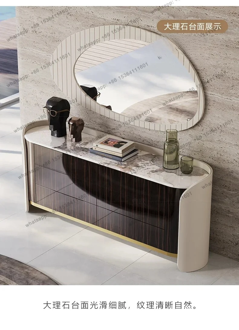 

yj5 Шкаф премиум-класса, итальянское дерево, краска, мрамор, обеденный боковой шкаф, прикроватный ящик для спальни, шкаф для хранения на крыльце