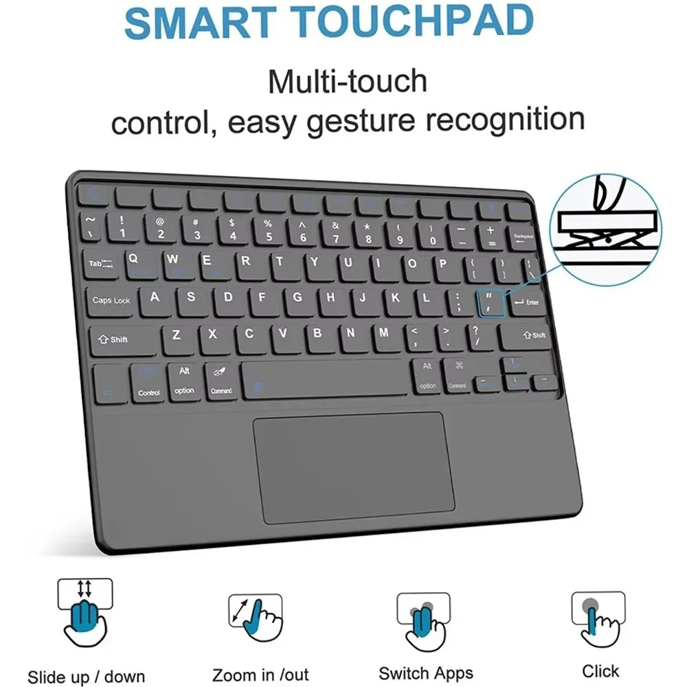 Tablet Accessories Touch Touch Keyboard Wireless Universal Bluetooth Keyboard Bluetooth Portable Keyboard Travel Use