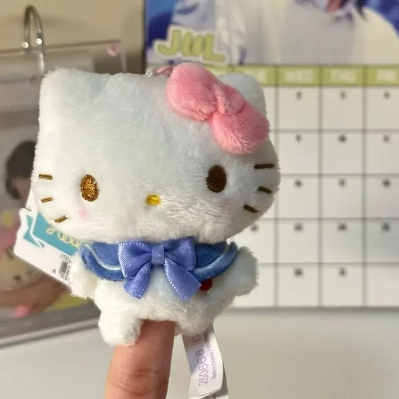 

NEW Sanrio Finger Cot series Hello Kitty Pompompurin Plush doll Pendant MINI Kitten Creative Kitty catLittle Backpack Charm gift