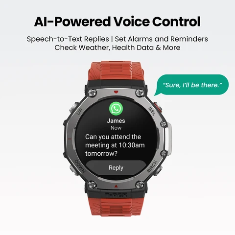 Amazfit T-Rex 3 - Умные часы с GPS, водонепроницаемостью и длительным временем работы — детальный вид товара
