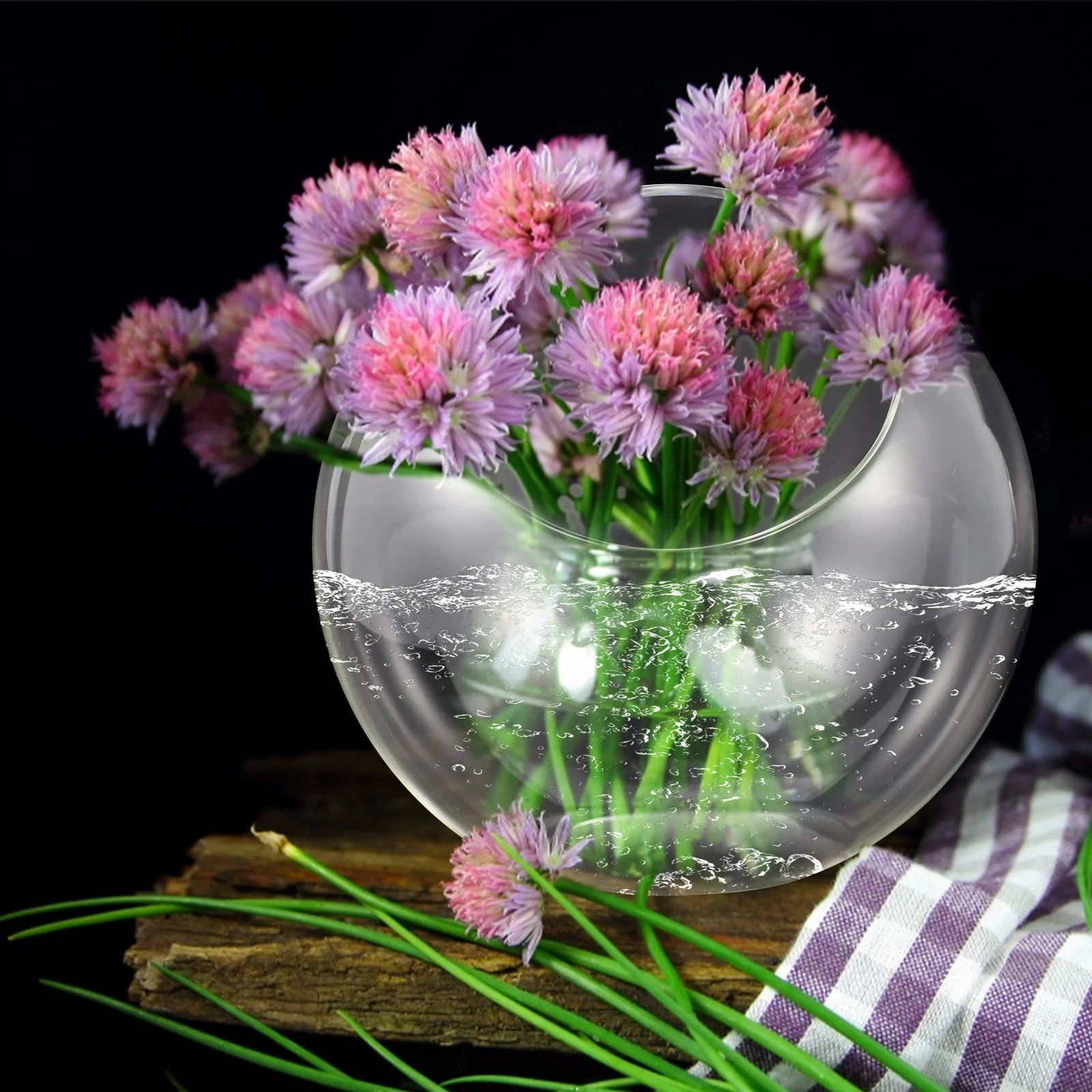 

Glass Terrarium Moss Ecological Bottle Creative Slant Design Desktop Micro Landscape Miniature Garden Planter Glass Terrarium