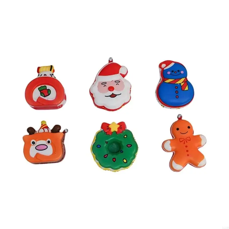 

N1HB новинка сжимать игрушку Santa Prank Рождественский мультфильм Санта -снеговик для детей.