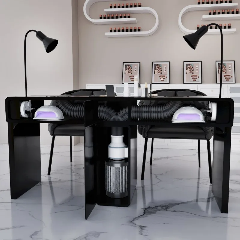 

Vacuum Cleaner Nail Desk Drawer Storage Workstation Professionals Nail Desk European Design Mesa Para Manicure Furnitures