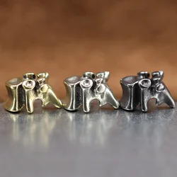 Spine Bone Brass Knife Beads EDC Outdoor DIY Paracord Woven Keychain Lanyard Pendants Umbrella Rope Bracelet Charms Accessories