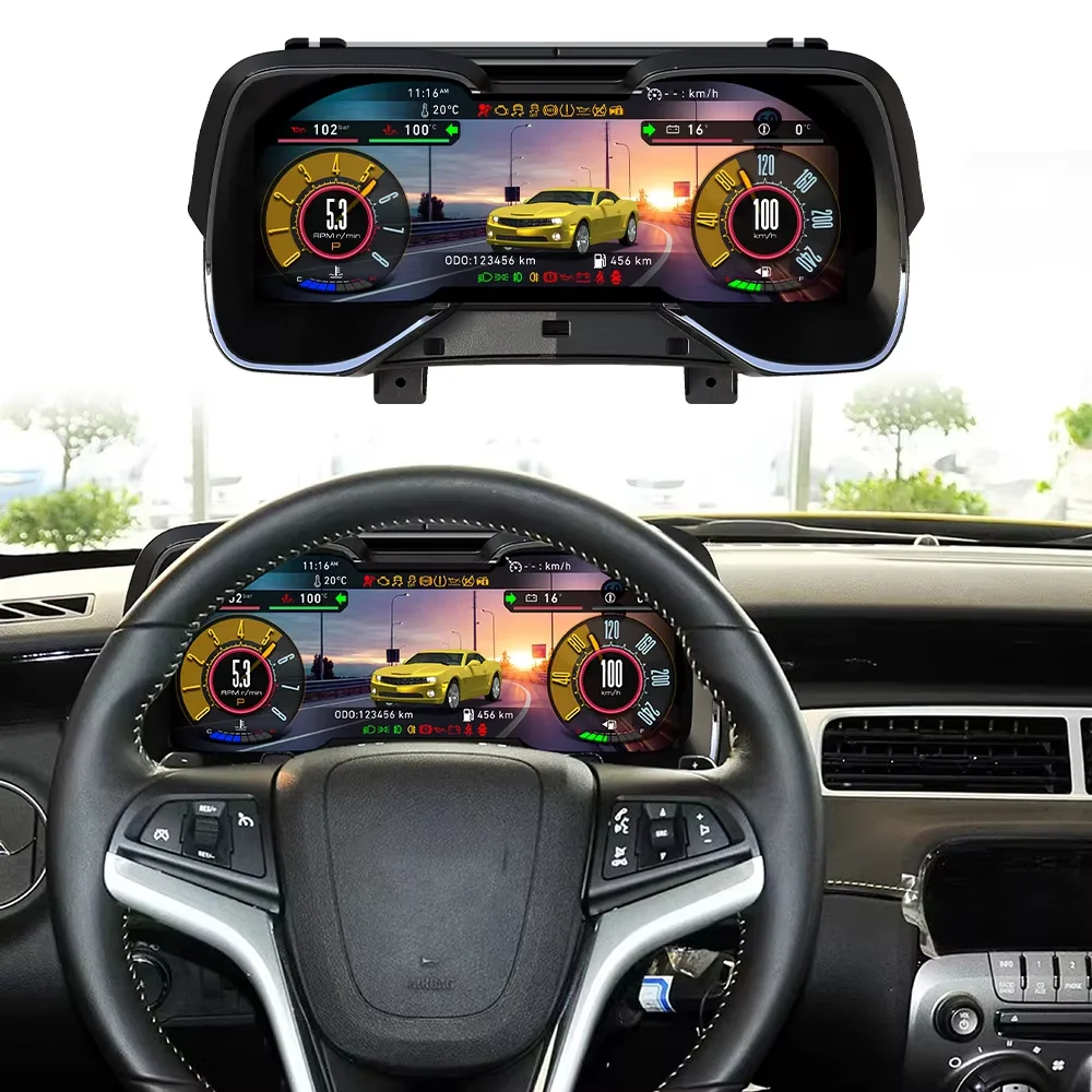 Tablero Digital LCD para Chevrolet Camaro 2010 2011 2012 2013 2014 2015, cabina Virtual para coche, grupo de pantalla HD
