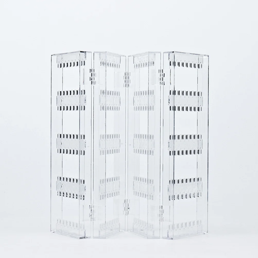 

Тип экрана, акриловая складная подставка для ювелирных изделий, стеллаж для хранения сережек-гвоздиков, держатель для ювелирных изделий, стеллаж для хранения сережек