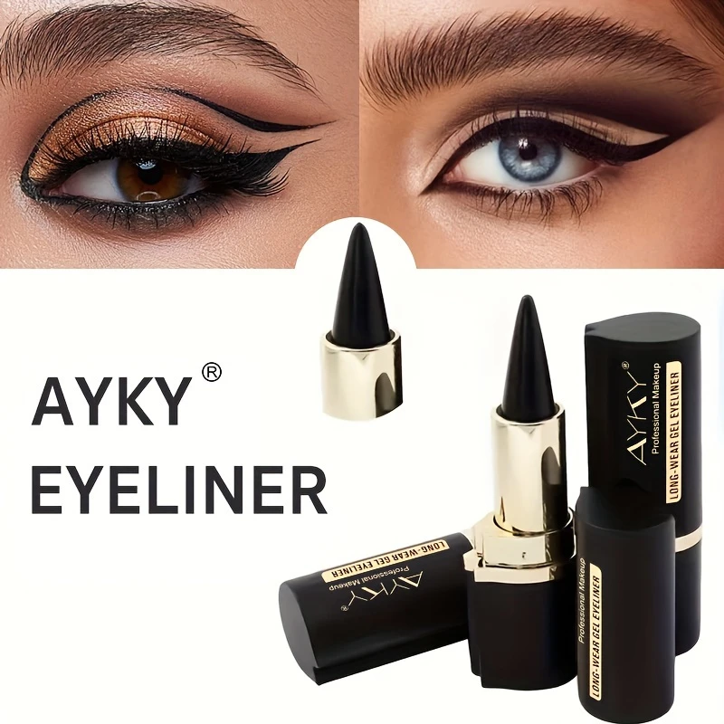 4-Farben Solid Matte Eyeliner-Creme – Matt, wasserdicht und wischfest, Eyeliner-Gel-Stick, Eyeliner-Balsam, Augen-Make-up für Anfänger