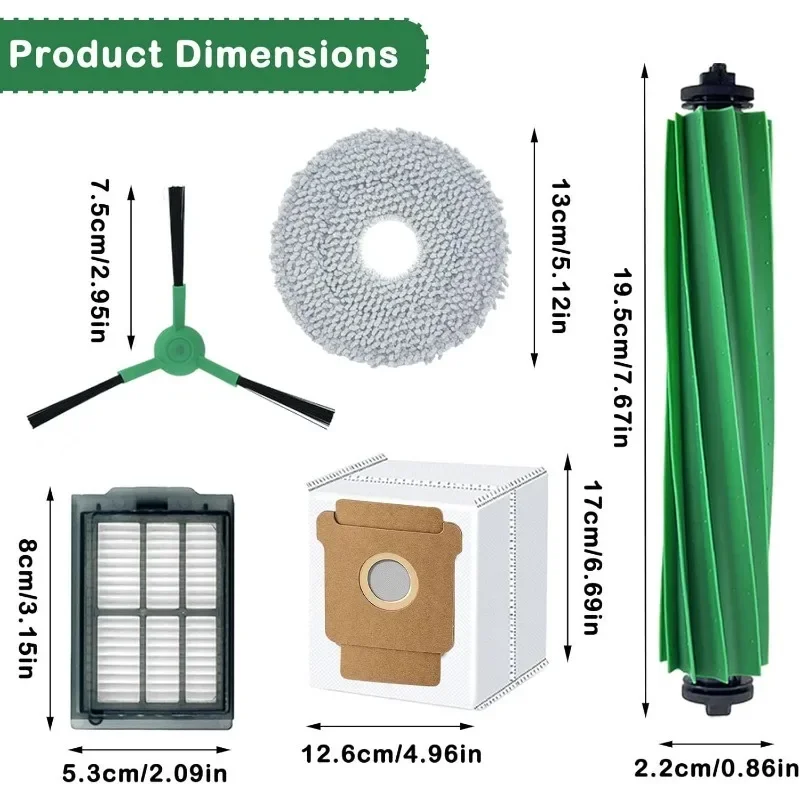 22-Piece Replacement Accessory Kit For IRobot Roomba Plus 405 Combo/505 Combo Vacuum Cleaning Robots
