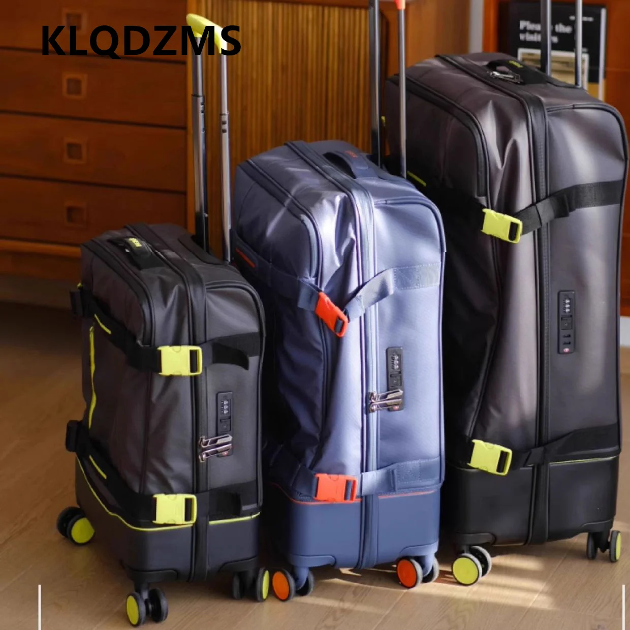 KLQDZMS Rolling Suitcase Oxford Cloth Boarding Box 20
