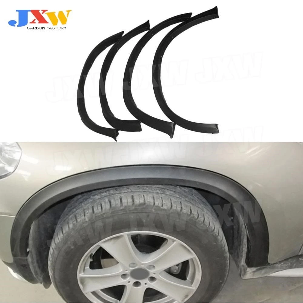 

Car Fender Wide Body Wheel Eyebrow for BMW E70 X5 SUV 4 Door 2007 - 2013 PP Black Wide Body Wheel Car Accessories