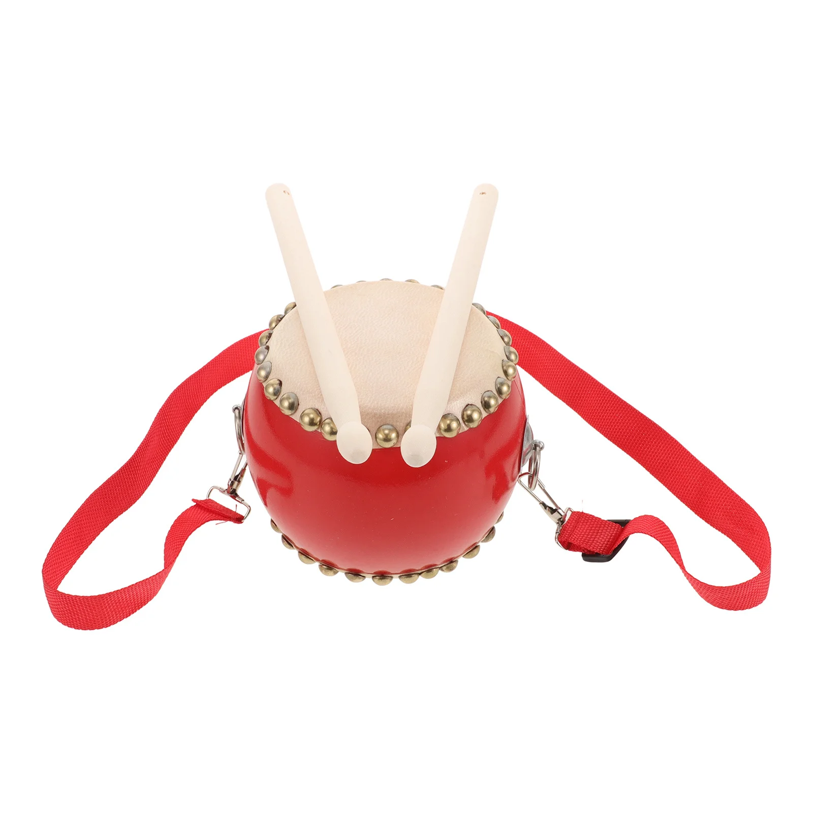 ชุดกลองขนาดเล็ก 1 ชุดสำหรับเด็ก เครื่องดนตรีเคาะจังหวะเพื่อการศึกษาปฐมวัย กลองมือสำหรับเด็กเล็ก พกพาสะดวก เสริมสร้างพัฒนาการด้านดนตรี