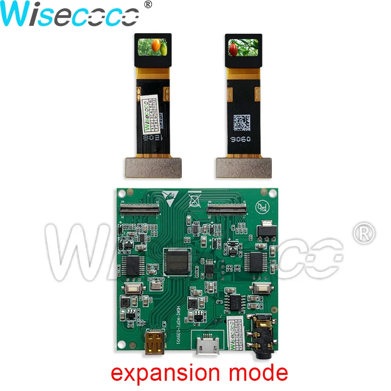 0.39 Inch FHD OLED 1500 Nit High Brightness 1920*1080 Dual AMOLED Screen 5560PPI MIPI Driver Board AR Endoscope Display Wisecoco