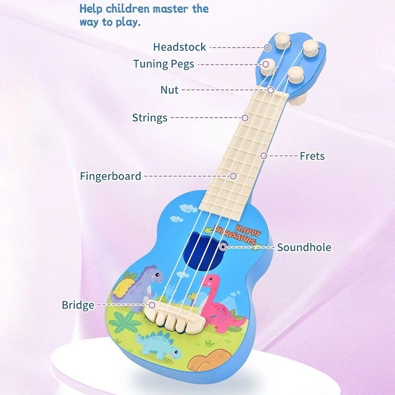 Child Ukulele Toy Guitar Baby Games Music Toy Musical Instrument Kindergarten Early Education Toys Ukulele Enlightenment Play