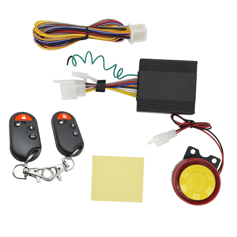 

1 Set 12V Motorcycle Bike Security Alarm System Anti-Theft Scooter 125Db Remote Control KeyShell Motorcycle Speaker