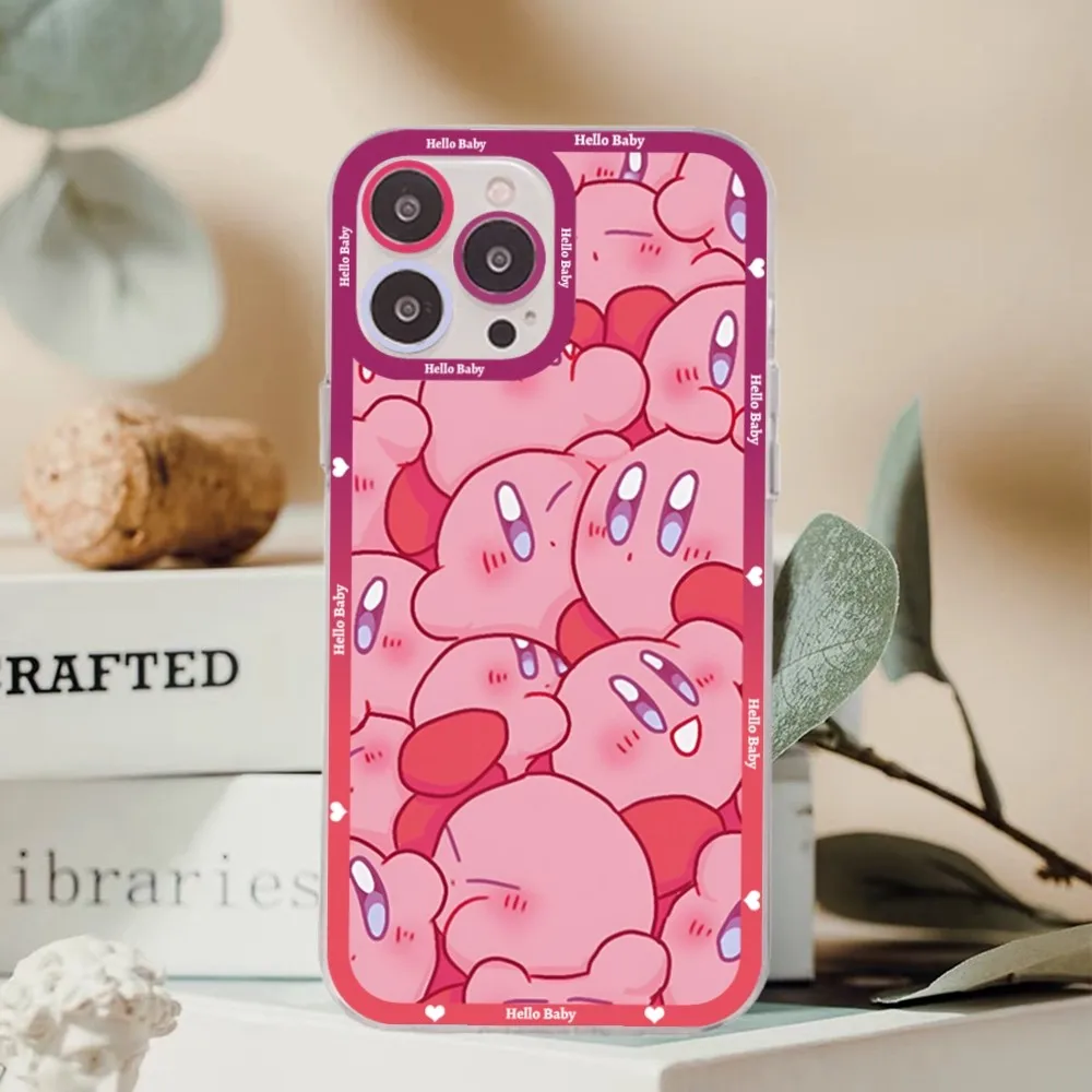 Cartoon Cute Kirbies Mousepad For Redmi 7 8 9 A For Redmi Note 5 7 8 9 10 11 Pro Max 4G 5G Funfas