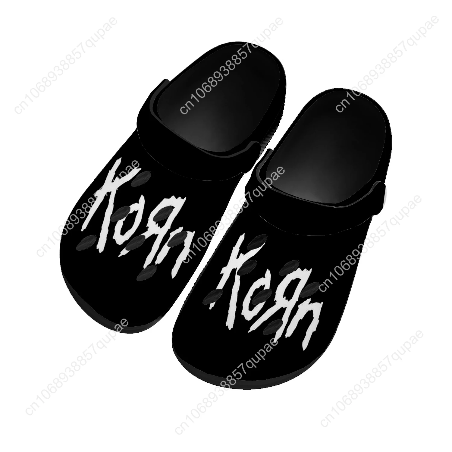 Korn Music Rock Band Home Custom Sandals Women Teenager Fashion Water Shoe Garden Clog Breathable Comfort Beach Hole Slippers