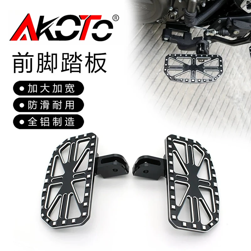 

FOR BENDA Chinchilla NAPOLEON ROCK 707 300 250 Rock707 Accessories Front Footrest Billet Foot Pegs Pedals Rest Footpegs Parts