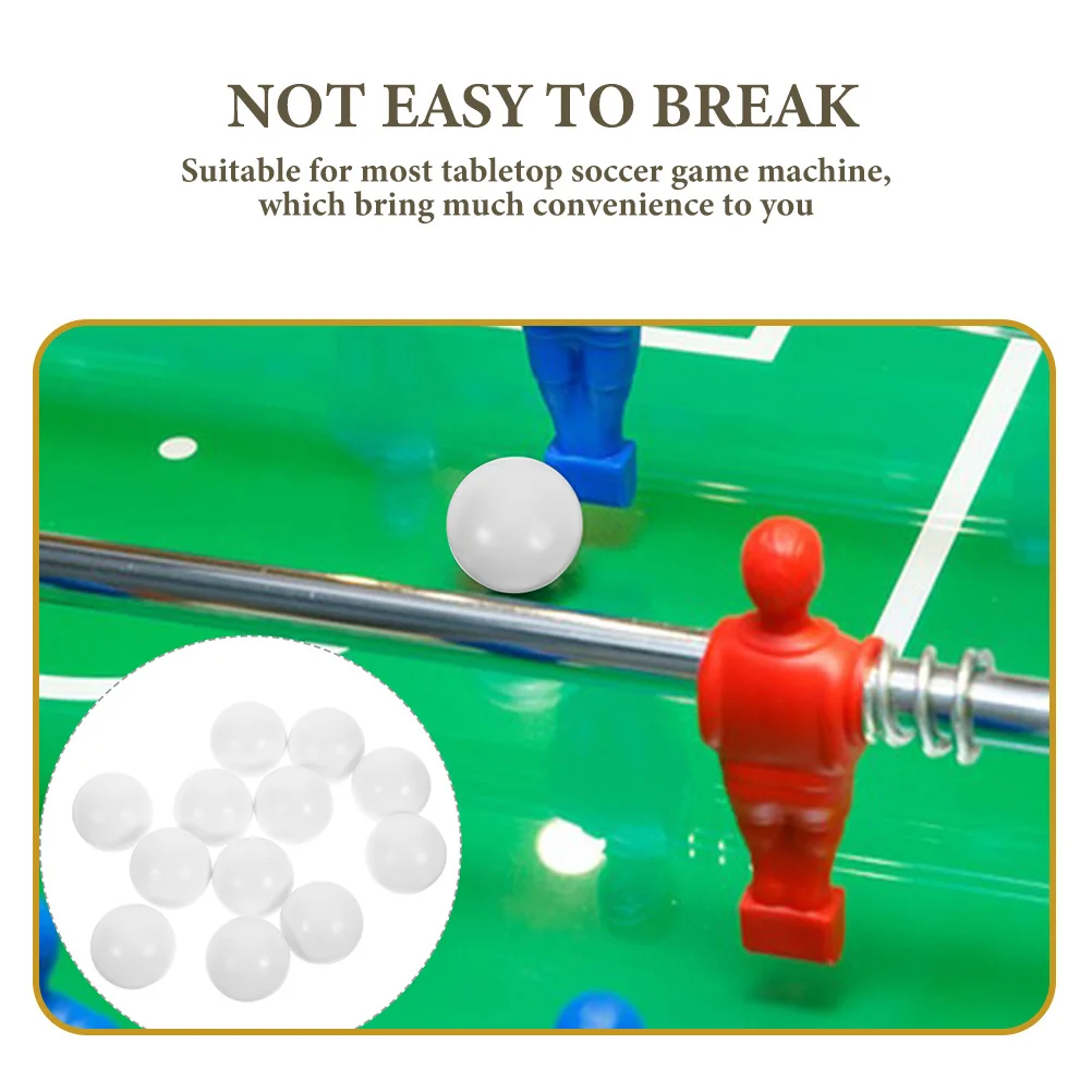 24 szt. Mini Gładkie Piłki do Futbolu 28mm Zamienne Piłki do Piłkarzyków Stołowych Wytrzymałe Akcesoria do Futbolu Stołowego