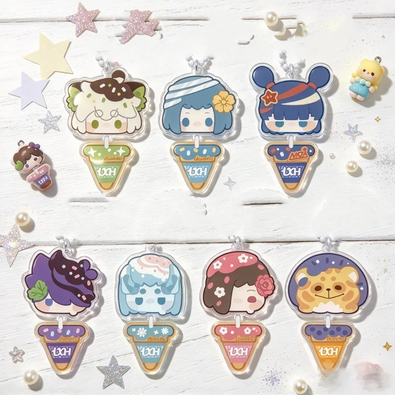 Fan Gifts 2026 Exquisite ProductsAnime The Legend of Luo Xiaohei 6CM Acrylic Pendant Keychain Small pendant Wuxian/Fengxi/A-Gen