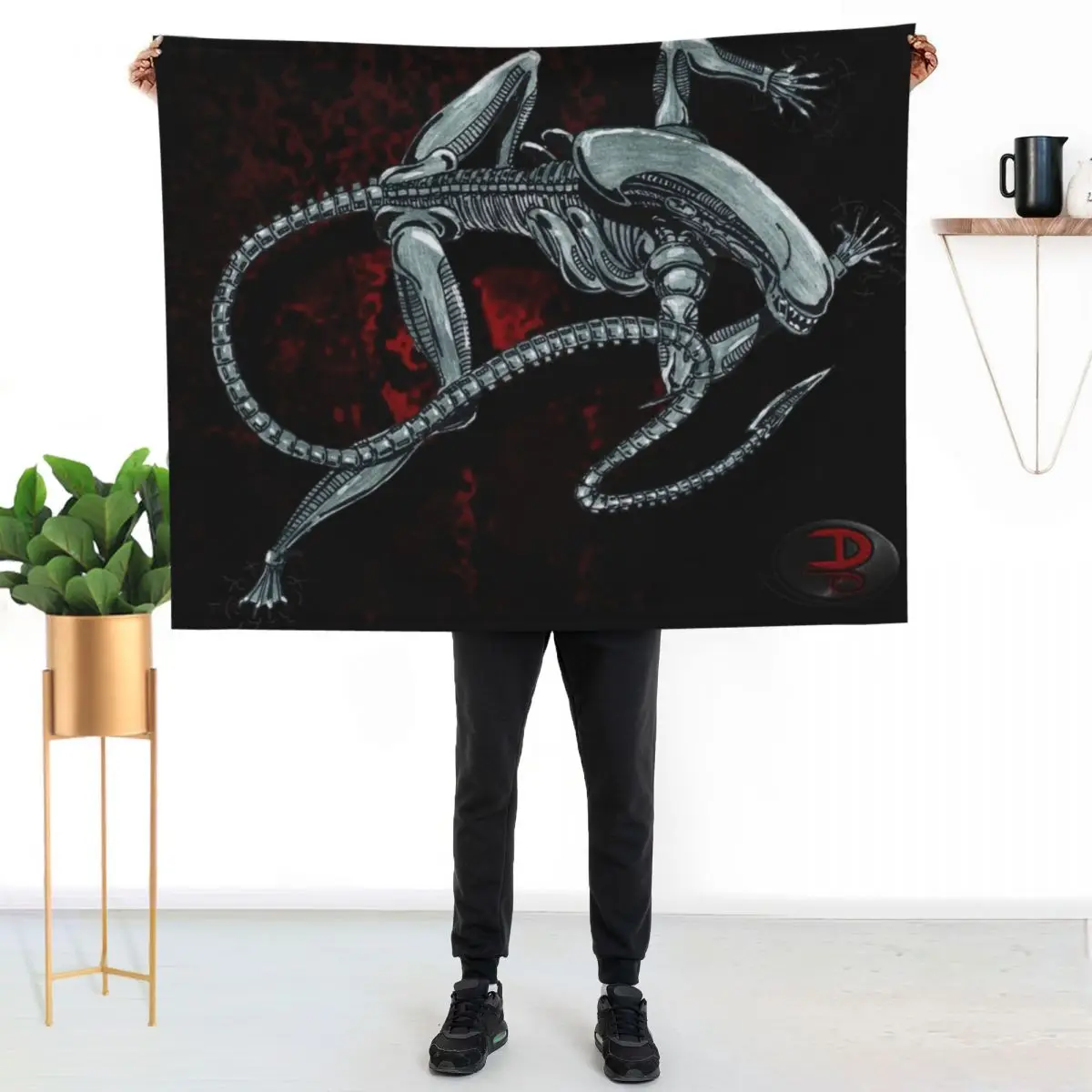 Xenomorph (DmNerdArtist) Throw Blanket Blankets For Sofas For Sofa Thin Decorative Sofa Cute Warm anime Blankets