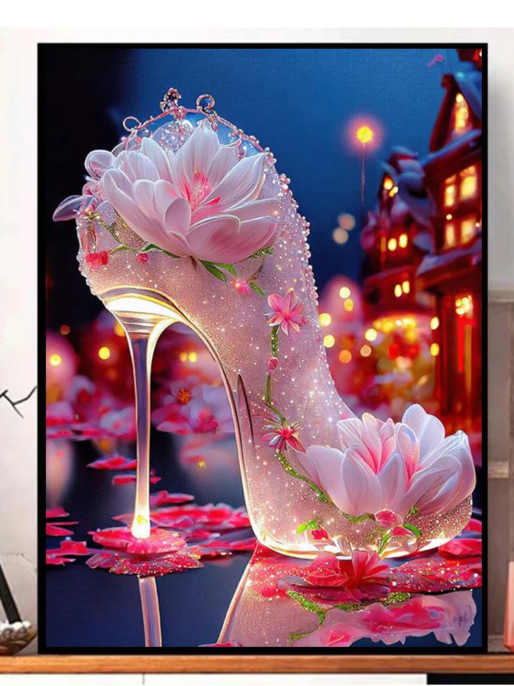 Dream Princess Shoes Fantasy Landscape Diamond Painting New 2023 DIY Mosaic Diamond Embroidery 5D Cross Stitch Home Decor V57