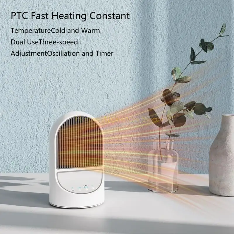 D0AB พื้นที่เครื่องปั้นดินเผาหนาแน่นด้วยความร้อนเร็ว 1200W ความร้อนมากเกินไปทิปเพื่อความปลอดภัยสำหรับโฮมออฟฟิศ