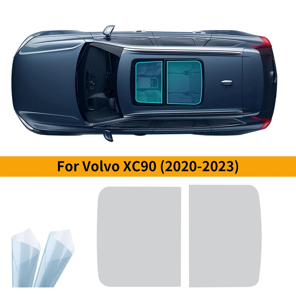 For Volvo XC90 2020-2023 Window Sunroof Sticker Roof Film Ice Armor Heat-resistant Sunshade Film Decal Modification Accessories